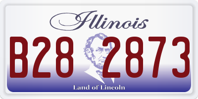 IL license plate B282873