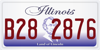 IL license plate B282876