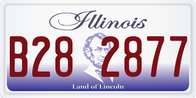 IL license plate B282877