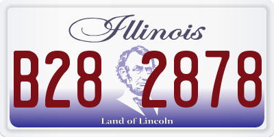 IL license plate B282878