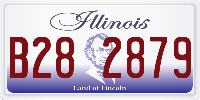 IL license plate B282879