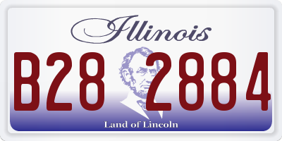 IL license plate B282884