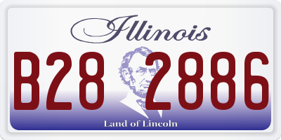 IL license plate B282886