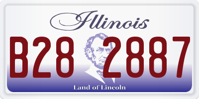 IL license plate B282887