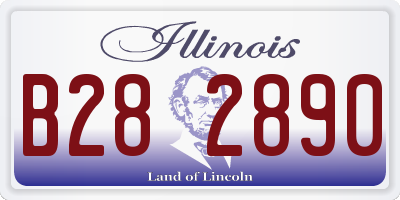 IL license plate B282890