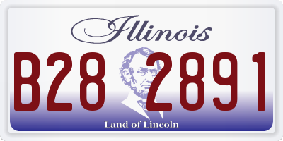 IL license plate B282891