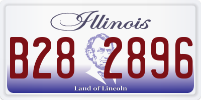 IL license plate B282896