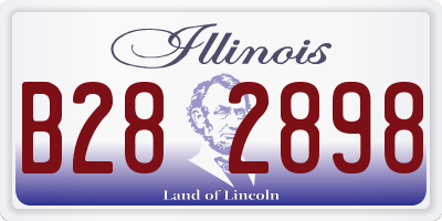 IL license plate B282898