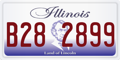 IL license plate B282899