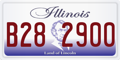IL license plate B282900