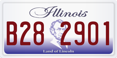 IL license plate B282901