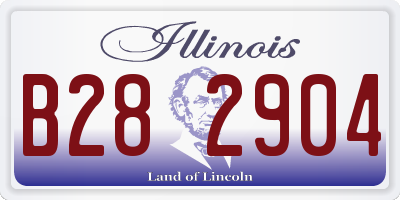 IL license plate B282904