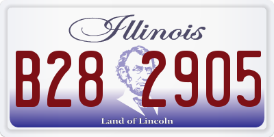IL license plate B282905