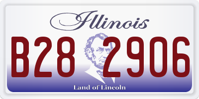 IL license plate B282906