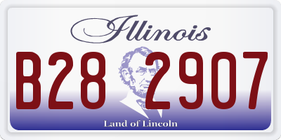 IL license plate B282907