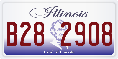IL license plate B282908