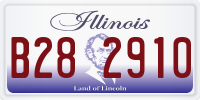 IL license plate B282910