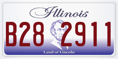 IL license plate B282911