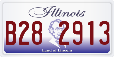IL license plate B282913
