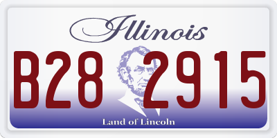 IL license plate B282915