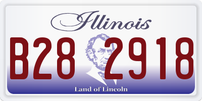 IL license plate B282918