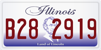 IL license plate B282919