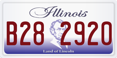 IL license plate B282920
