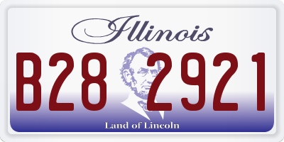 IL license plate B282921