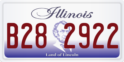 IL license plate B282922