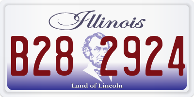 IL license plate B282924
