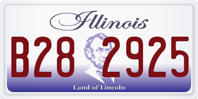 IL license plate B282925