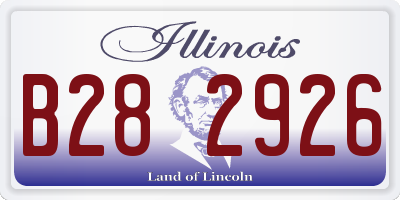 IL license plate B282926
