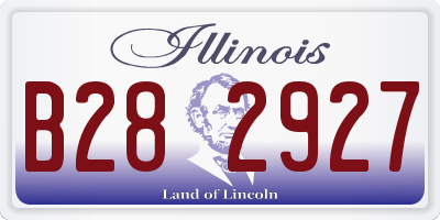 IL license plate B282927
