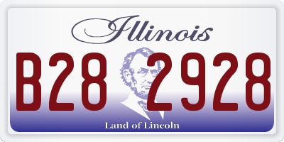 IL license plate B282928