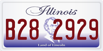 IL license plate B282929