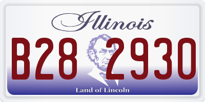 IL license plate B282930