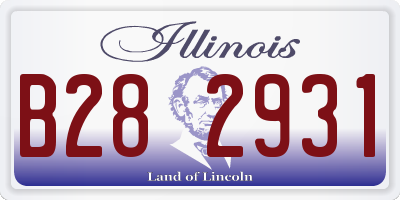 IL license plate B282931