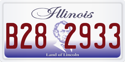 IL license plate B282933