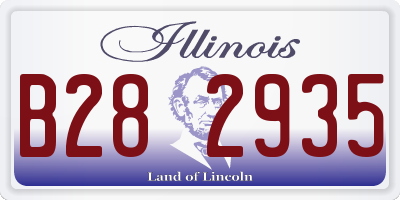 IL license plate B282935