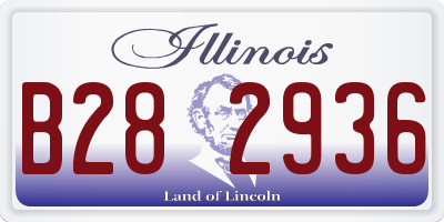 IL license plate B282936