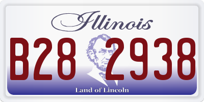 IL license plate B282938