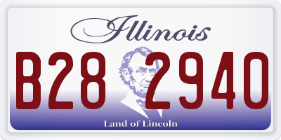 IL license plate B282940
