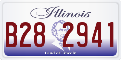 IL license plate B282941