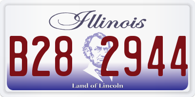 IL license plate B282944