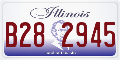 IL license plate B282945