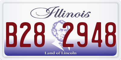 IL license plate B282948