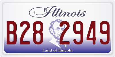 IL license plate B282949