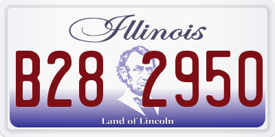IL license plate B282950