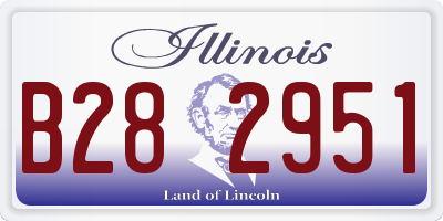 IL license plate B282951