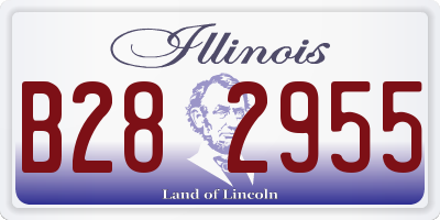 IL license plate B282955